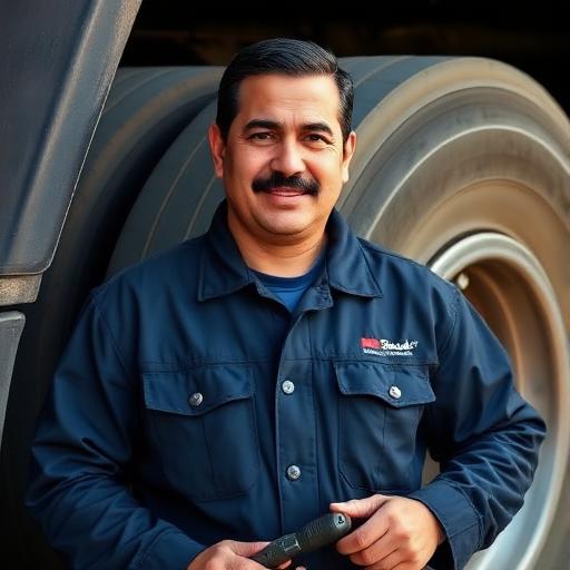 Luis Ramirez, roadside tire mechanic at Nonstop Roadside Tire Company Hartford CT