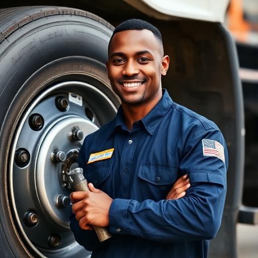 Damon Fields, roadside tire mechanic at Nonstop Roadside Tire Company Hartford CT