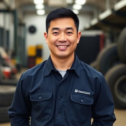 Bobby Chen, roadside tire mechanic at Nonstop Roadside Tire Company Hartford CT